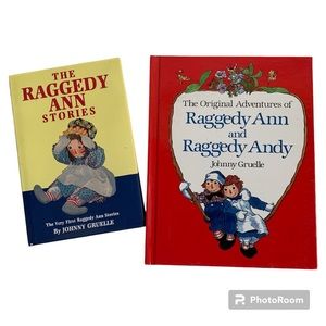 2 vintage Raggedy Ann Story Books by Johnny Gruelle